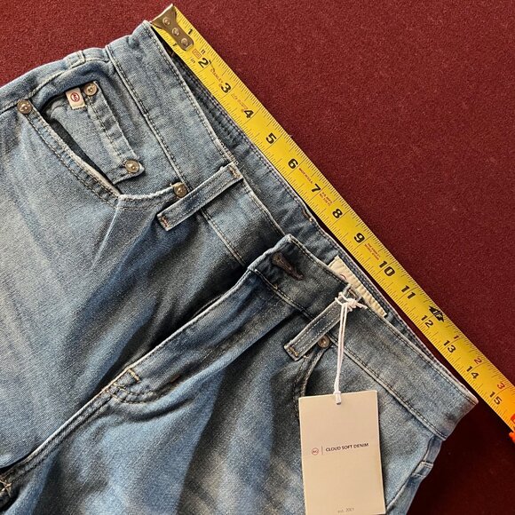 AG Adriano Goldschmied Ex-Boyfriend Slouchy Slim Cropped Jeans Size 26 - Picture 8 of 11